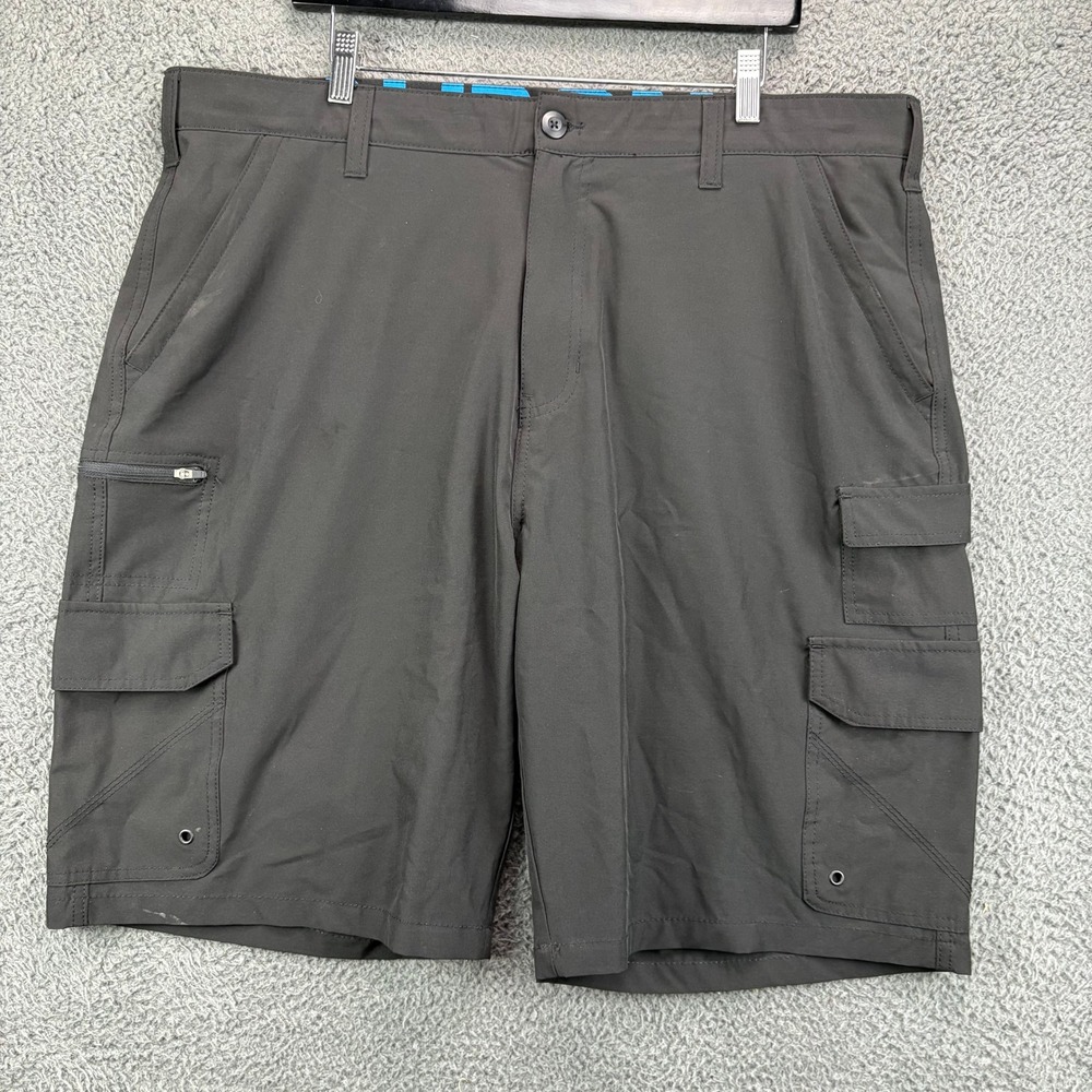 Iron Co Mens Cargo Shorts Black Size 40 Performance Stretch Outdoor Hiking 9322
